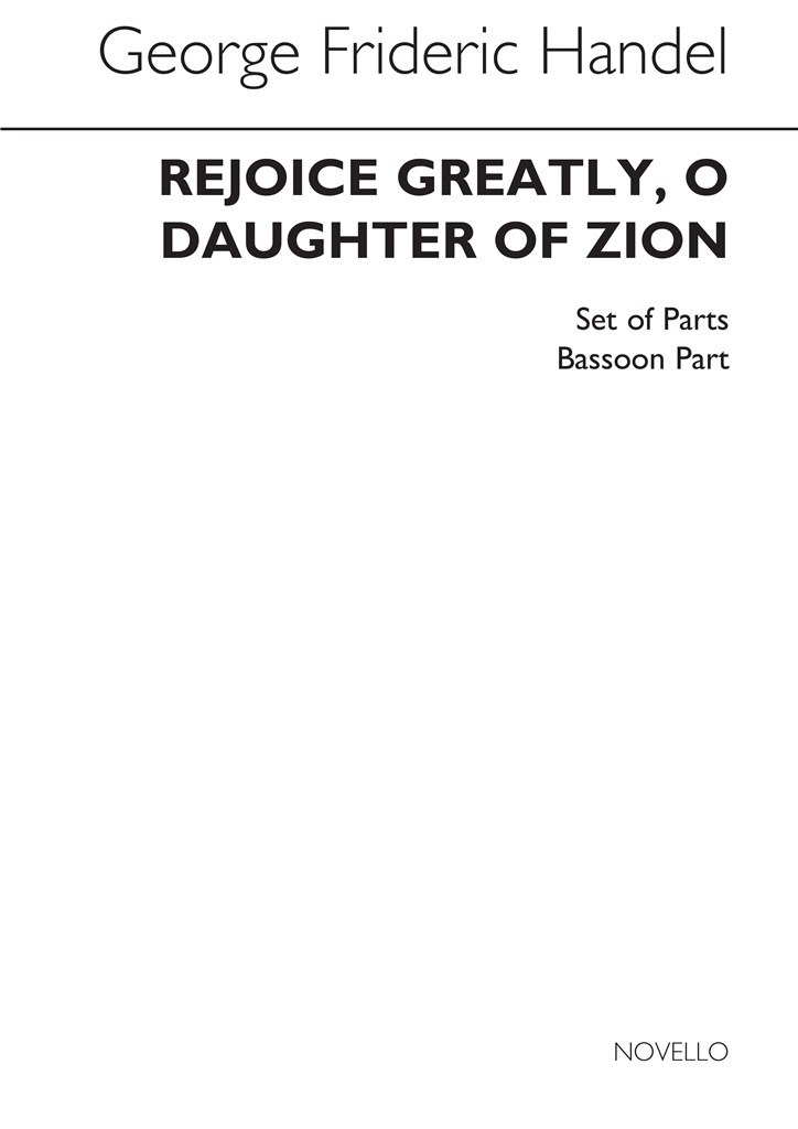 Rejoice Greatly O Daughter Of Zion (12/8)